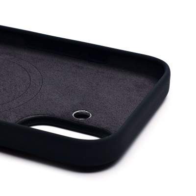 Чехол-накладка для Apple iPhone 16 (черный) ORG Silicone Case SafeMag с анимацией