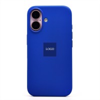 Чехол-накладка для Apple iPhone 16 (бриллиантовый синий) ORG Silicone Case SafeMag с анимацией