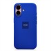 Чехол-накладка для Apple iPhone 16 (бриллиантовый синий) ORG Silicone Case SafeMag с анимацией