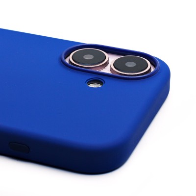 Чехол-накладка для Apple iPhone 16 (бриллиантовый синий) ORG Silicone Case SafeMag с анимацией