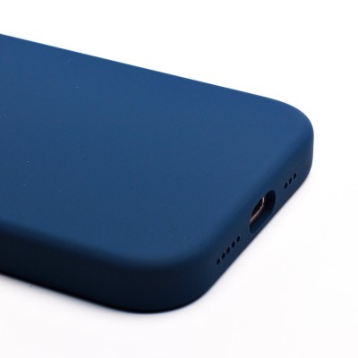 Чехол-накладка для Apple iPhone 16 (темно-синий) ORG Silicone Case SafeMag с анимацией