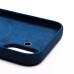 Чехол-накладка для Apple iPhone 16 (темно-синий) ORG Silicone Case SafeMag с анимацией