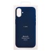 Чехол-накладка для Apple iPhone 16 (темно-синий) ORG Silicone Case SafeMag с анимацией