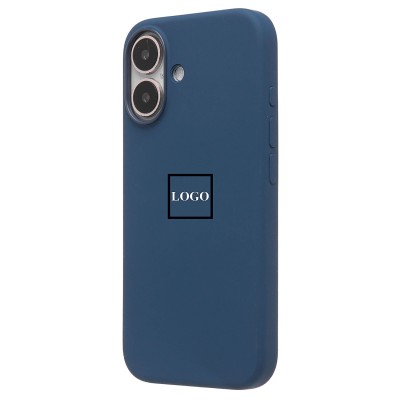 Чехол-накладка для Apple iPhone 16 (джинсовый синий) ORG Silicone Case SafeMag с анимацией
