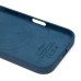 Чехол-накладка для Apple iPhone 16 (джинсовый синий) ORG Silicone Case SafeMag с анимацией