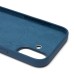 Чехол-накладка для Apple iPhone 16 (джинсовый синий) ORG Silicone Case SafeMag с анимацией