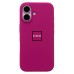 Чехол-накладка для Apple iPhone 16 (фуксия) ORG Silicone Case SafeMag с анимацией