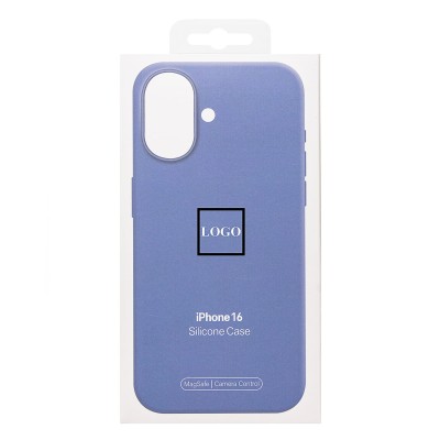 Чехол-накладка для Apple iPhone 16 (барвиночный) ORG Silicone Case SafeMag с анимацией