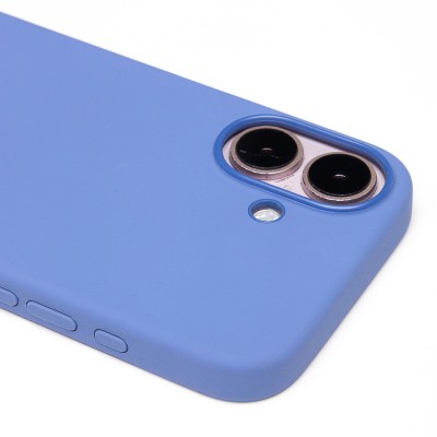 Чехол-накладка для Apple iPhone 16 (барвиночный) ORG Silicone Case SafeMag с анимацией