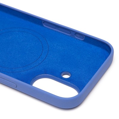 Чехол-накладка для Apple iPhone 16 (барвиночный) ORG Silicone Case SafeMag с анимацией