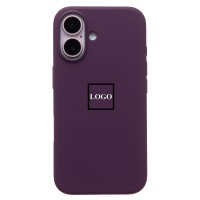 Чехол-накладка для Apple iPhone 16 (сливовый) ORG Silicone Case SafeMag с анимацией
