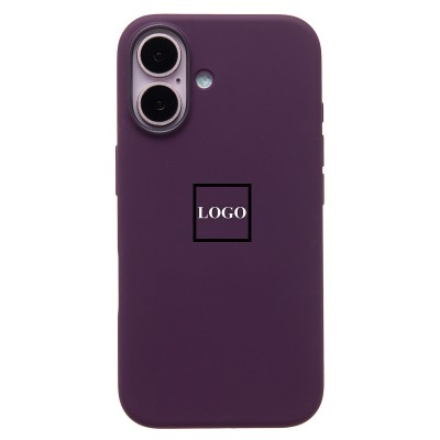 Чехол-накладка для Apple iPhone 16 (сливовый) ORG Silicone Case SafeMag с анимацией