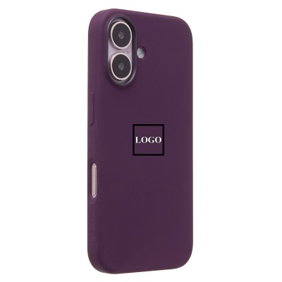 Чехол-накладка для Apple iPhone 16 (сливовый) ORG Silicone Case SafeMag с анимацией