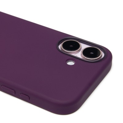 Чехол-накладка для Apple iPhone 16 (сливовый) ORG Silicone Case SafeMag с анимацией