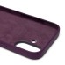 Чехол-накладка для Apple iPhone 16 (сливовый) ORG Silicone Case SafeMag с анимацией