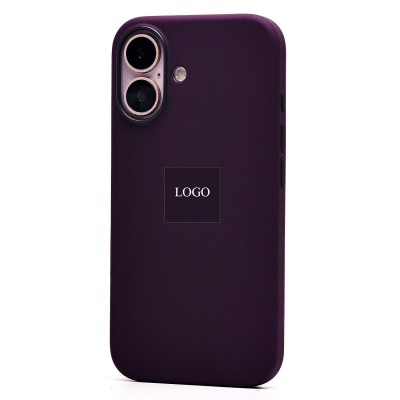 Чехол-накладка для Apple iPhone 16 (сиреневый) ORG Silicone Case SafeMag с анимацией