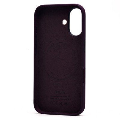 Чехол-накладка для Apple iPhone 16 (сиреневый) ORG Silicone Case SafeMag с анимацией