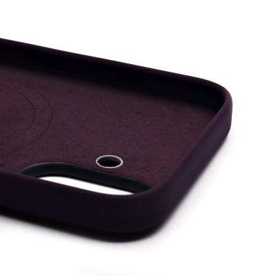 Чехол-накладка для Apple iPhone 16 (сиреневый) ORG Silicone Case SafeMag с анимацией