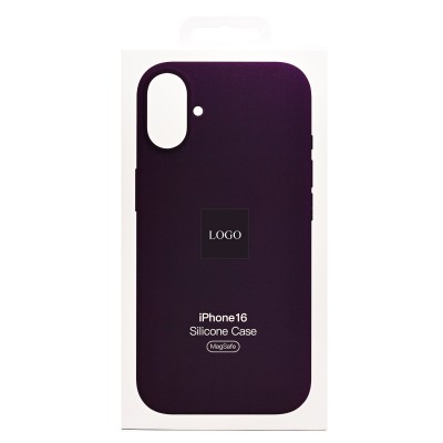 Чехол-накладка для Apple iPhone 16 (сиреневый) ORG Silicone Case SafeMag с анимацией