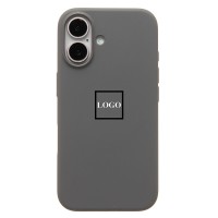 Чехол-накладка для Apple iPhone 16 (каменный серый) ORG Silicone Case SafeMag с анимацией