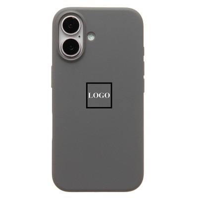 Чехол-накладка для Apple iPhone 16 (каменный серый) ORG Silicone Case SafeMag с анимацией