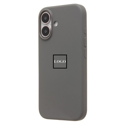 Чехол-накладка для Apple iPhone 16 (каменный серый) ORG Silicone Case SafeMag с анимацией