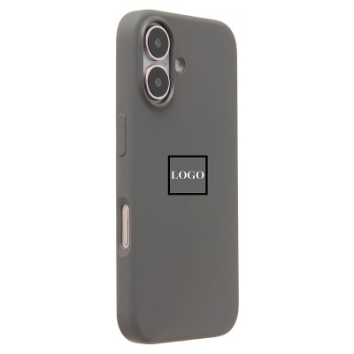 Чехол-накладка для Apple iPhone 16 (каменный серый) ORG Silicone Case SafeMag с анимацией