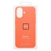Чехол-накладка для Apple iPhone 16 (мандариновый) ORG Silicone Case SafeMag с анимацией