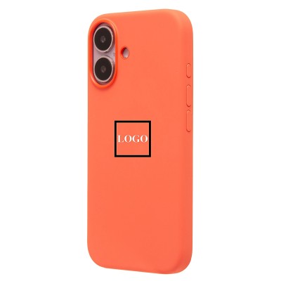 Чехол-накладка для Apple iPhone 16 (мандариновый) ORG Silicone Case SafeMag с анимацией