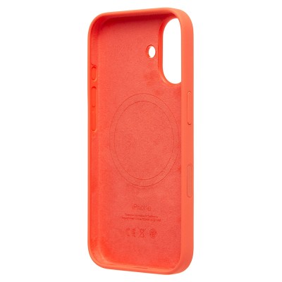 Чехол-накладка для Apple iPhone 16 (мандариновый) ORG Silicone Case SafeMag с анимацией