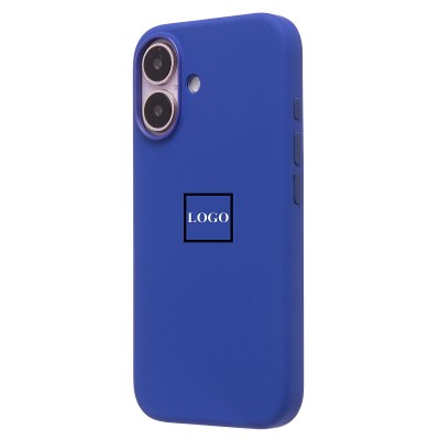 Чехол-накладка для Apple iPhone 16 (ультрамарин) ORG Silicone Case SafeMag с анимацией