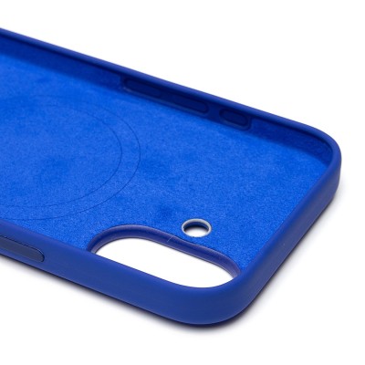 Чехол-накладка для Apple iPhone 16 (ультрамарин) ORG Silicone Case SafeMag с анимацией