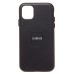 Чехол-накладка для Apple iPhone 11 (черный) ORG SM002 экокожа SafeMag