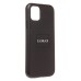 Чехол-накладка для Apple iPhone 11 (черный) ORG SM002 экокожа SafeMag