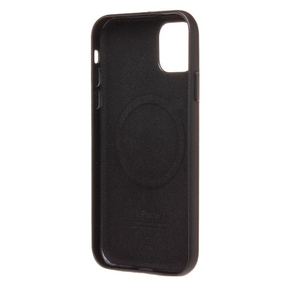 Чехол-накладка для Apple iPhone 11 (черный) ORG SM002 экокожа SafeMag