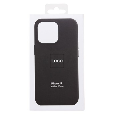 Чехол-накладка для Apple iPhone 11 (черный) ORG SM002 экокожа SafeMag