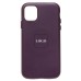 Чехол-накладка для Apple iPhone 11 (багровый) ORG SM002 экокожа SafeMag
