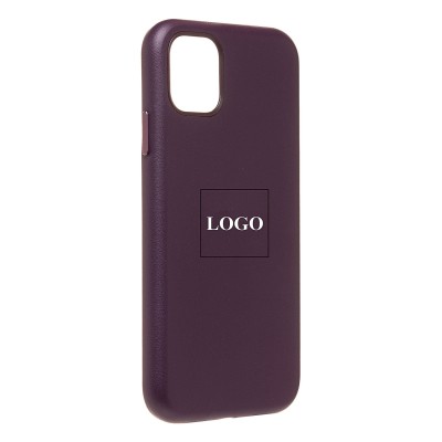Чехол-накладка для Apple iPhone 11 (багровый) ORG SM002 экокожа SafeMag
