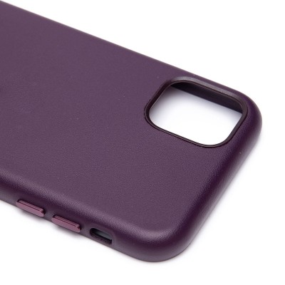Чехол-накладка для Apple iPhone 11 (багровый) ORG SM002 экокожа SafeMag