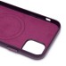 Чехол-накладка для Apple iPhone 11 (багровый) ORG SM002 экокожа SafeMag