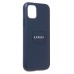 Чехол-накладка для Apple iPhone 11 (тихоокеанский синий) ORG SM002 экокожа SafeMag
