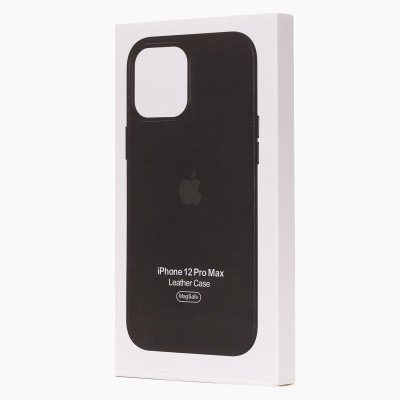 Чехол-накладка для Apple iPhone 12 Pro Max (черный) ORG SM002 экокожа SafeMag