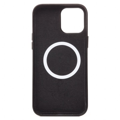 Чехол-накладка для Apple iPhone 12 Pro Max (черный) ORG SM002 экокожа SafeMag