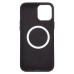 Чехол-накладка для Apple iPhone 12 Pro Max (черный) ORG SM002 экокожа SafeMag