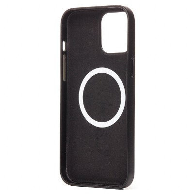 Чехол-накладка для Apple iPhone 12 Pro Max (черный) ORG SM002 экокожа SafeMag