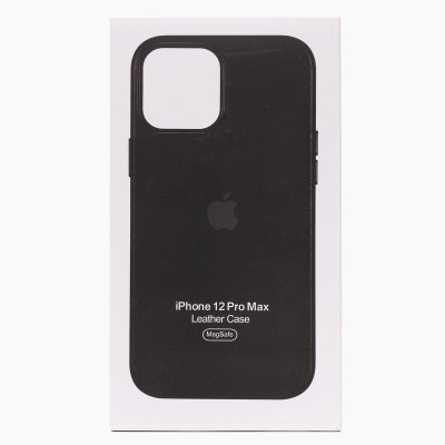 Чехол-накладка для Apple iPhone 12 Pro Max (черный) ORG SM002 экокожа SafeMag