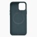 Чехол-накладка для Apple iPhone 12 Pro Max (темно-зеленый) ORG SM002 экокожа SafeMag