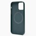 Чехол-накладка для Apple iPhone 12 Pro Max (темно-зеленый) ORG SM002 экокожа SafeMag
