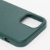 Чехол-накладка для Apple iPhone 12 Pro Max (темно-зеленый) ORG SM002 экокожа SafeMag
