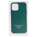 Чехол-накладка для Apple iPhone 12 Pro Max (темно-зеленый) ORG SM002 экокожа SafeMag